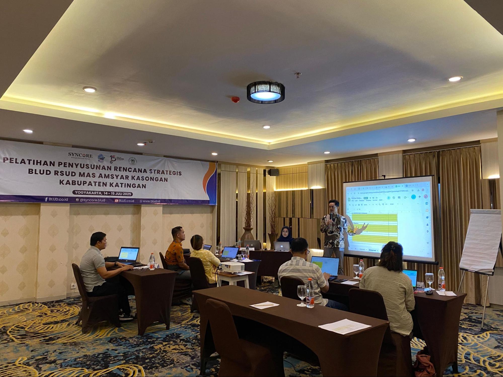 Syncore Gelar Pelatihan Penyusunan Renstra RSUD Mas Amsyar