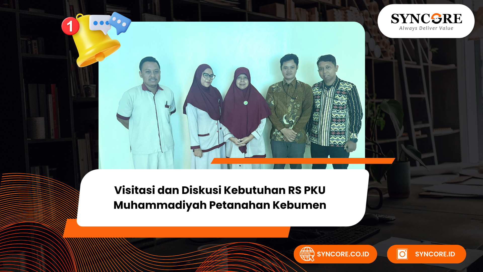 Visitasi dan Diskusi Kebutuhan RS PKU Muhammadiyah Petanahan Kebumen