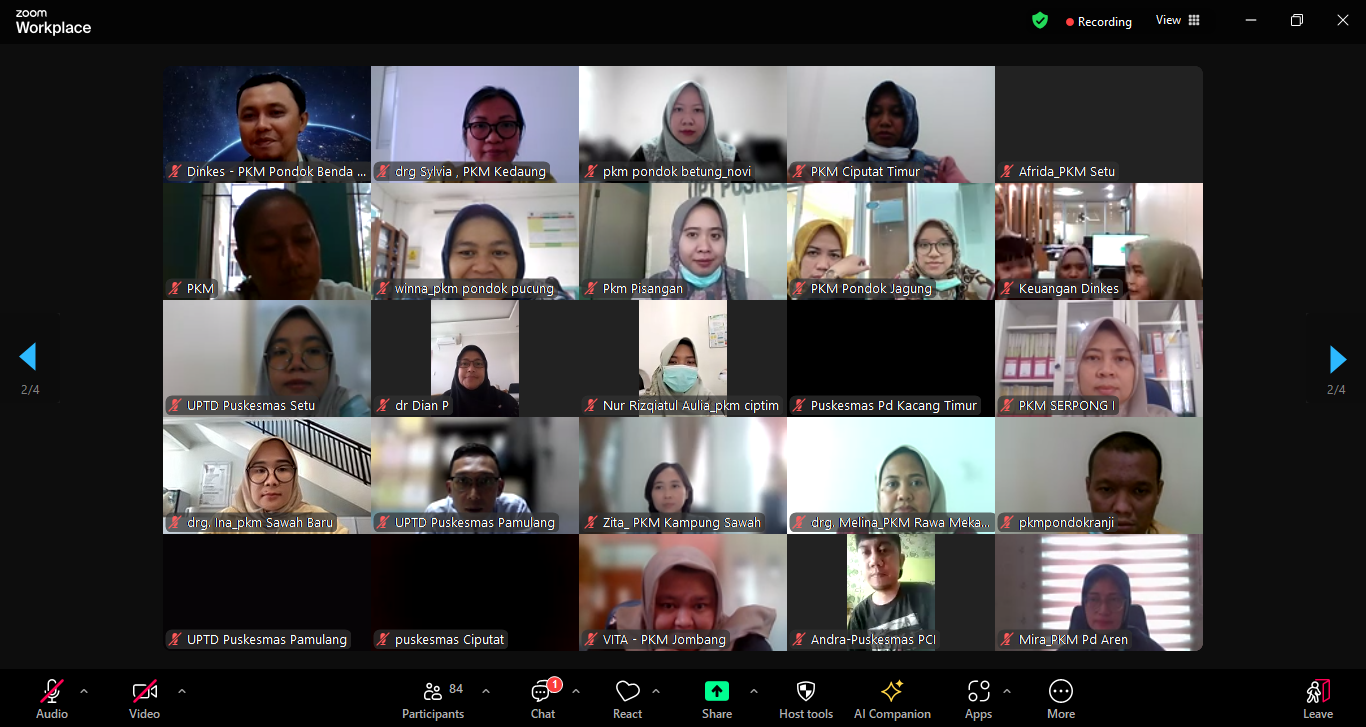 Penyusunan Renstra Puskesmas Kota Tangerang Selatan didampingi Syncore Indonesia