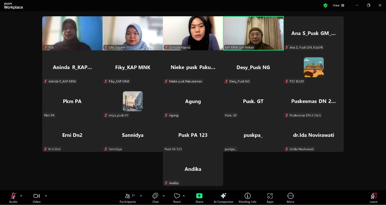Syncore Indonesia Dampingi Puskesmas Danurejan II dalam Audit Laporan Keuangan
