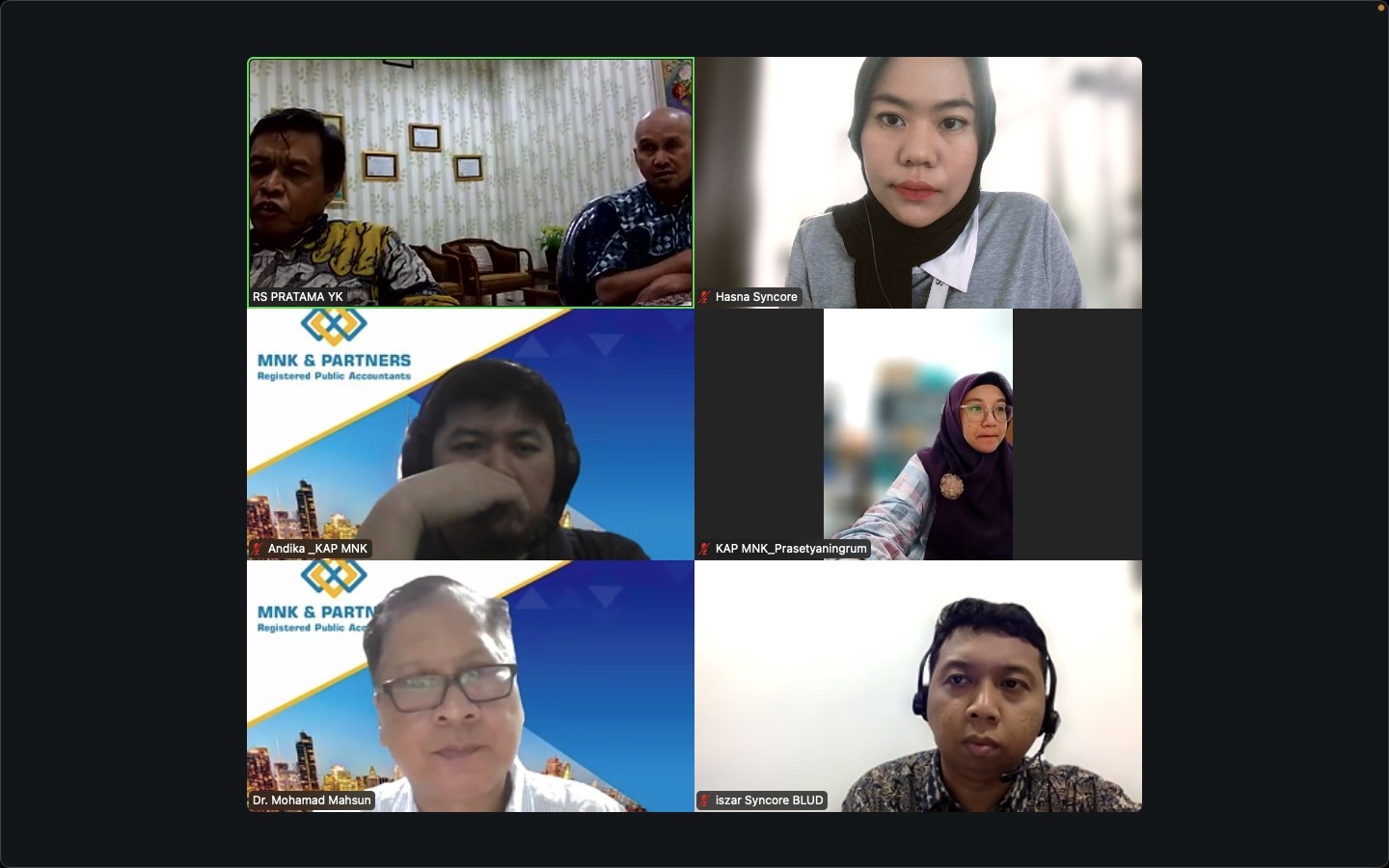 Syncore adakan Pendampingan Persiapan Audit RSUD Pratama Kota Yogyakarta