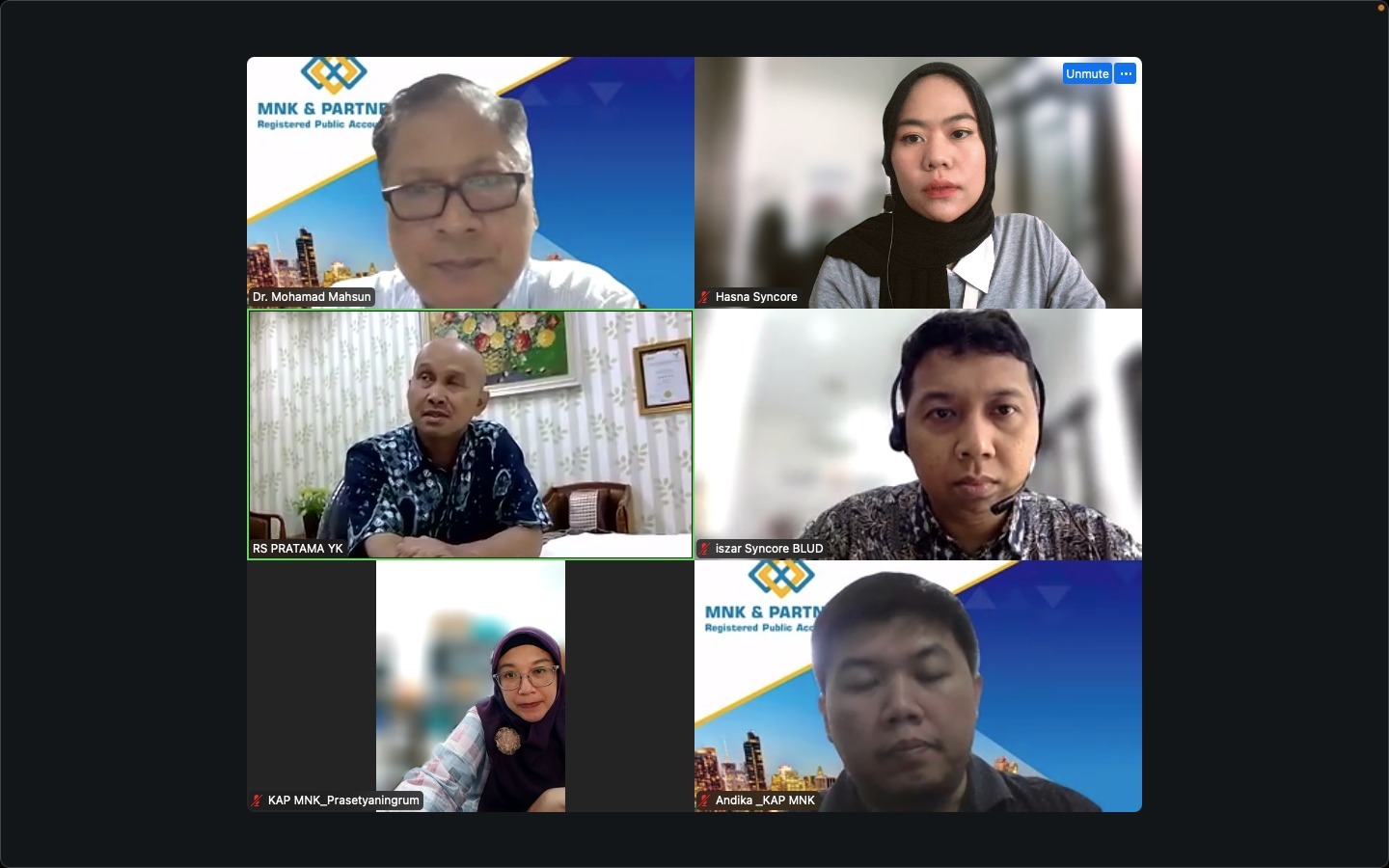 Syncore adakan Pendampingan Persiapan Audit RSUD Pratama Kota Yogyakarta